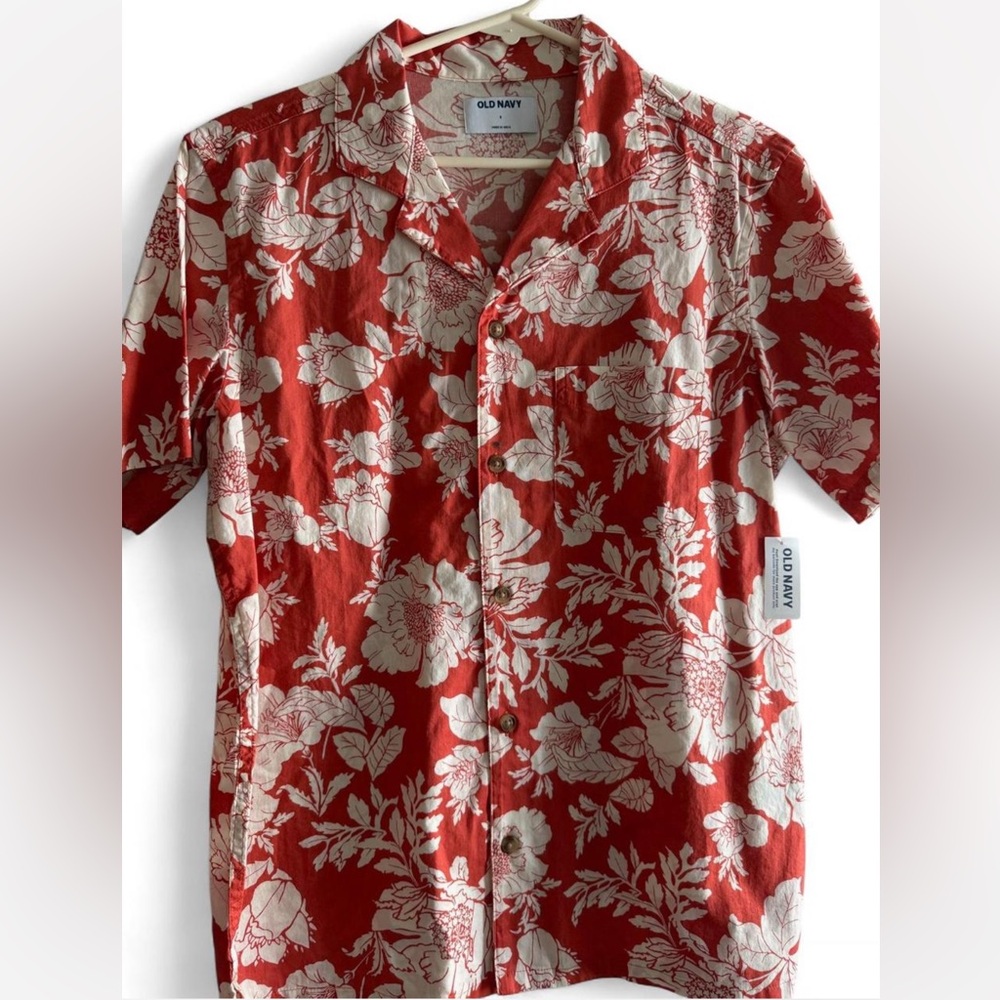 NWT floral print button-down